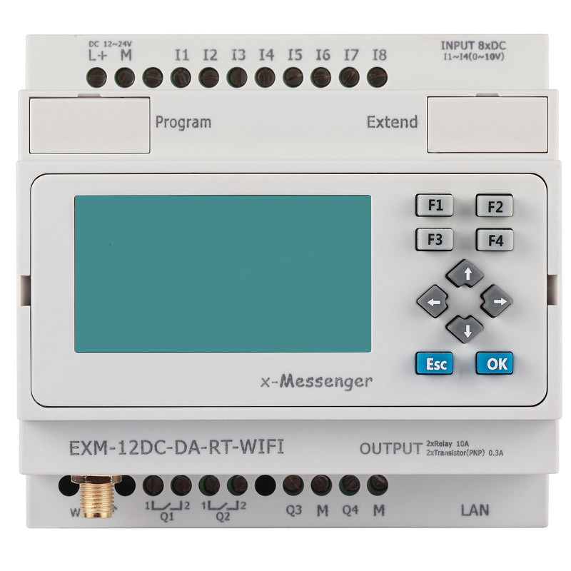 EXM-12DC-DA-RT-WIFI-HMI自动控制可编程逻辑控制器