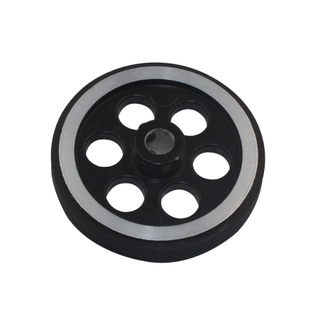 Fevas 200x8mm Industrial Aluminum Rubber Measuring Rotary Encoder Meter Wheel 