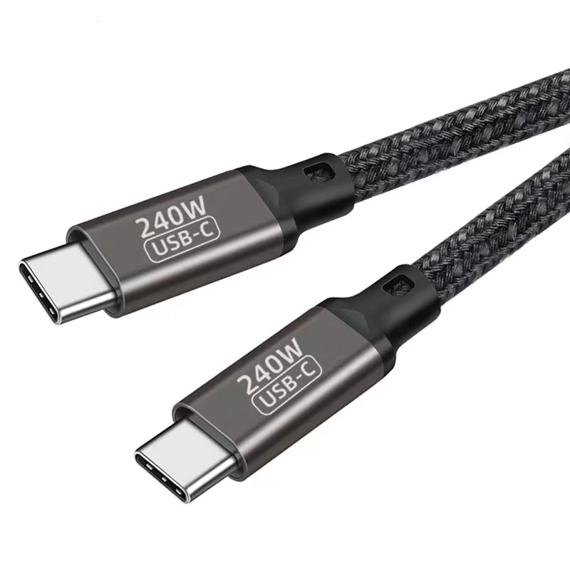 PD240W Fast Charge Cable Type-C to C Data Cable Dual Head Compatible ...