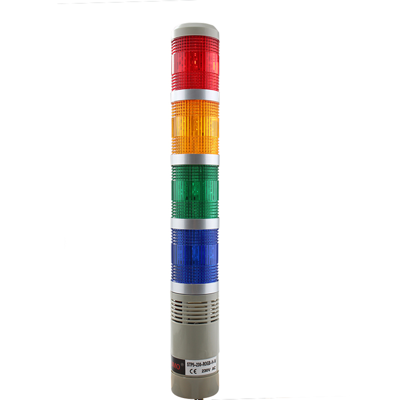 Stp5 Ac230v 4 Layer Flashing Led Tower Light With Buzzer China Alarm