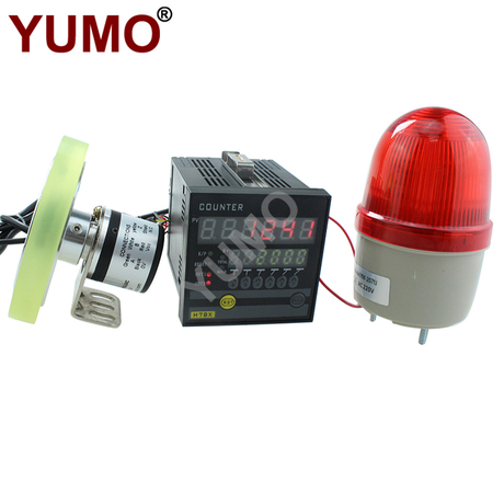 YUMO Wheel Speed Recording Meter Counter with Encoder Warning Light