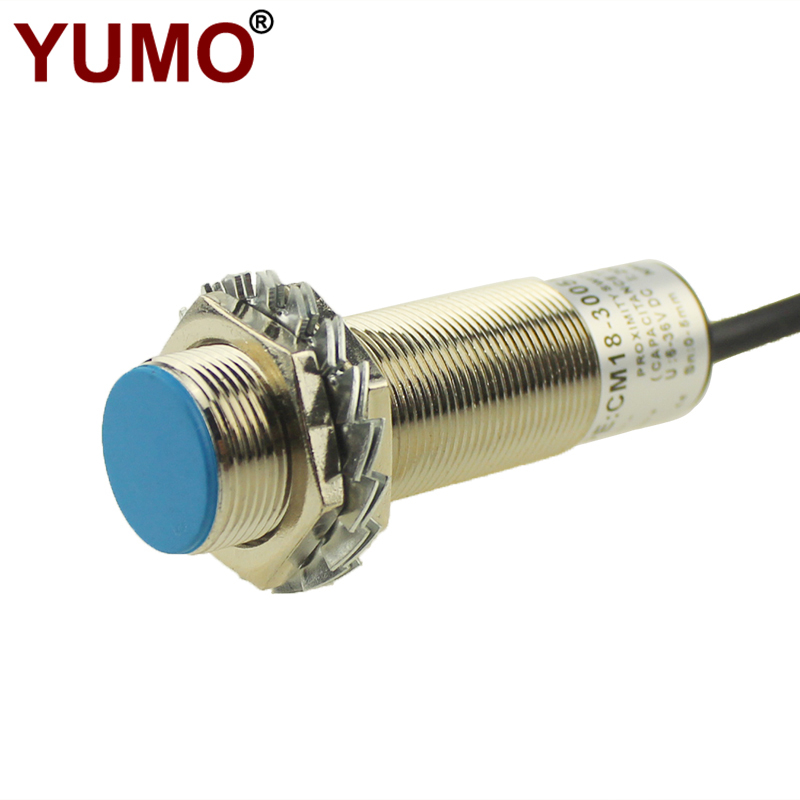 CM18-3005NA IP54 5mm Adjustable M18 Capacitance Proximity Switch for Level Detection