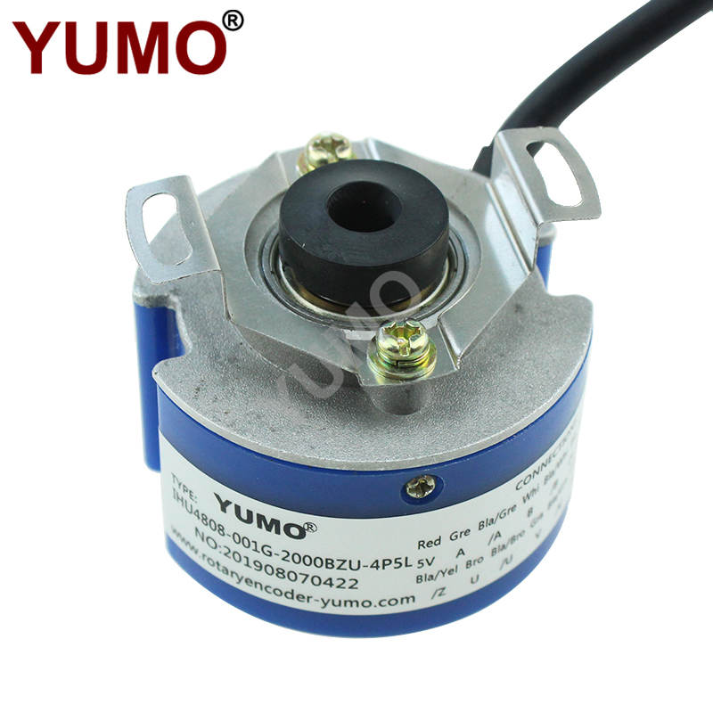 YUMO 2Pairs of magnetic pole hollow shaft rotary encoder