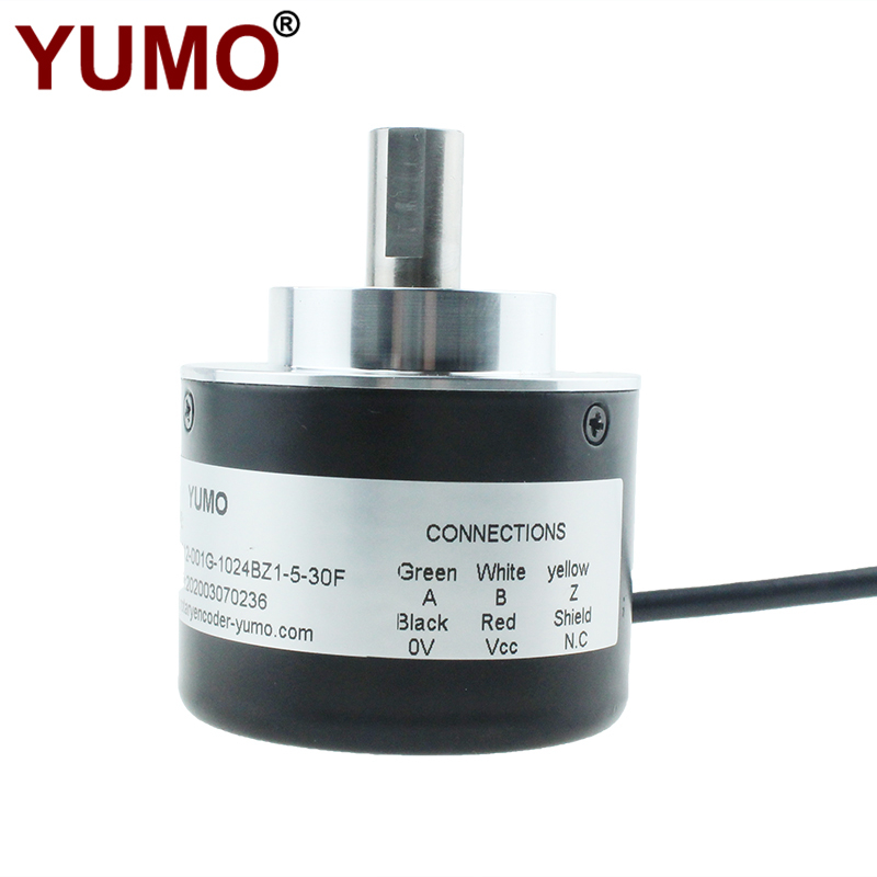 ISC5812 12mm 1024ppr Push pull output incremental Optical Rotary solid shaft Encoder