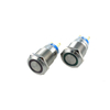 YUMO 19mm 12V Red Led Momentary Elevator Equip Metal Push Button