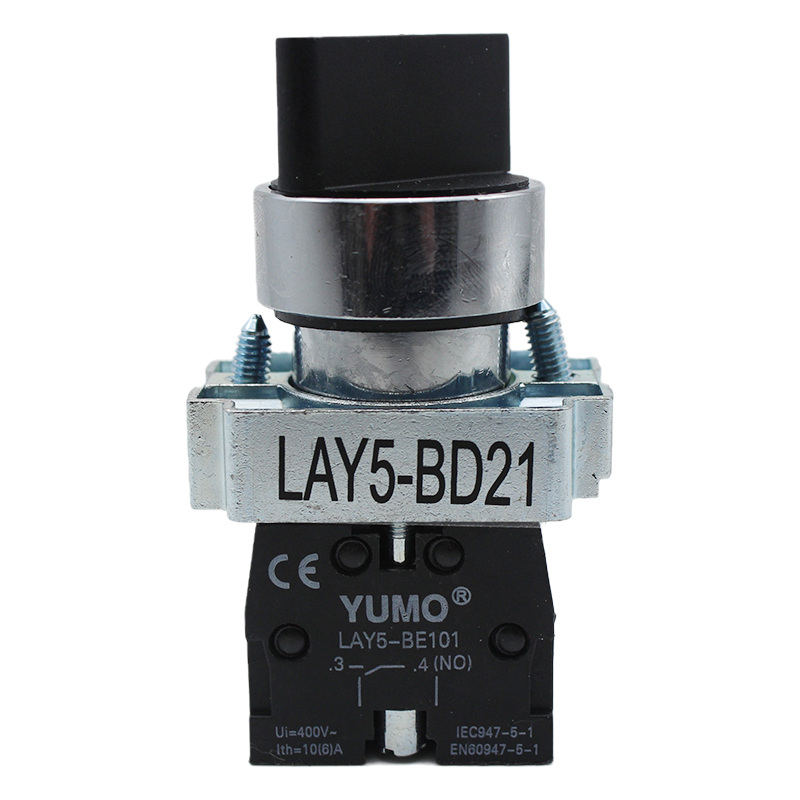 YUMO LAY5BD21 2 position selector switch lay5 selector push button