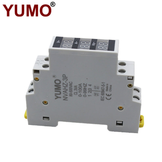 YUMO NVAHZ-3P Din Rail Display Meter Smart Electrical Meter