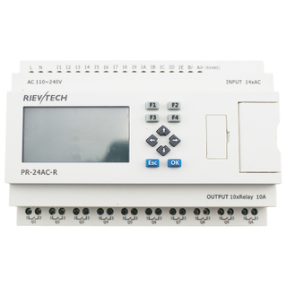  Micro PLC Rievtech Programmable relay PR24-AC-R Small Relay with Expandable Mini PLC 