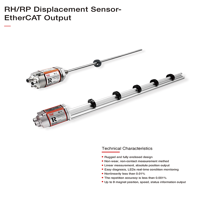 YUMO RH/RP Displacement Sensor-EthCAT Output Magnetostrictive Displacement Sensor