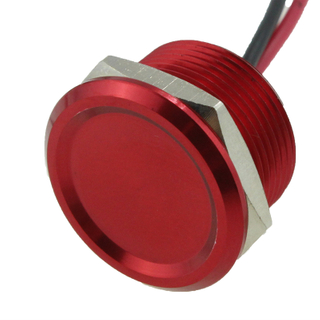 YUMO Waterproof Piezo Switch Flat Head Aluminum Momentary Piezo Switch