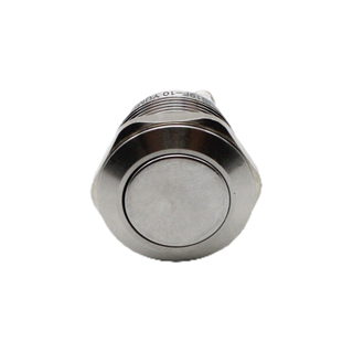 19mm Metal Push button JS19F-10 YUMO stainless steel flat round