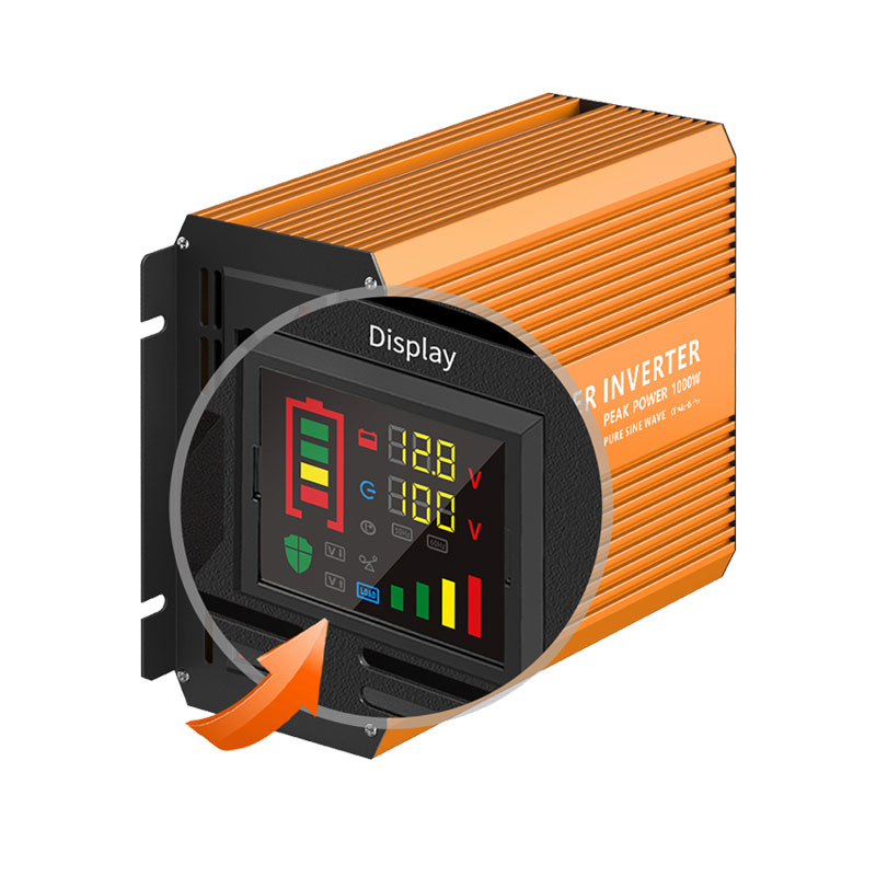 YUMO SGPI 500W/1000W 12/24VDC Double Voltage Automatic Recognition Power Inverter(color Display + Remote Control Optional)