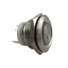 New 19mm MAX Current 16A MAX Metal Push Button Switch Waterproof IP65 Momentary 24V with RED LED Light