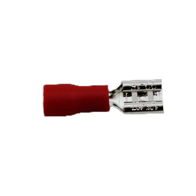 100pc Vinyl Quick Disconnect Spade Connectors - .250" 1/4" Size, 22-18 AWG, Made In USA