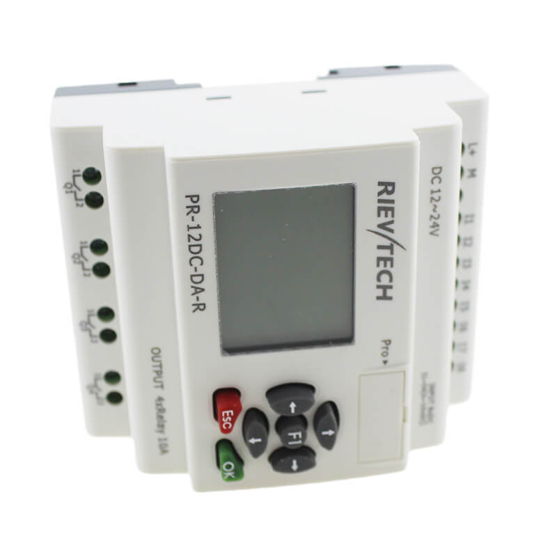  RIEVTECH Micro PLC PR12-DC-DA-R Mini PLC with Non-expandable Programmable logic controller 
