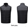 Dual Control Black Gray 11 Zone Heating Vest Warm Clothing Men And Women's Fashion Outdoor Cold Proof Electric Heating Vest