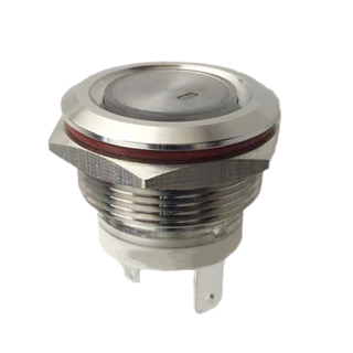 YUMO 22mm MAX Current 16A Metal Push Button Switch Waterproof IP65 Momentary with LED Light