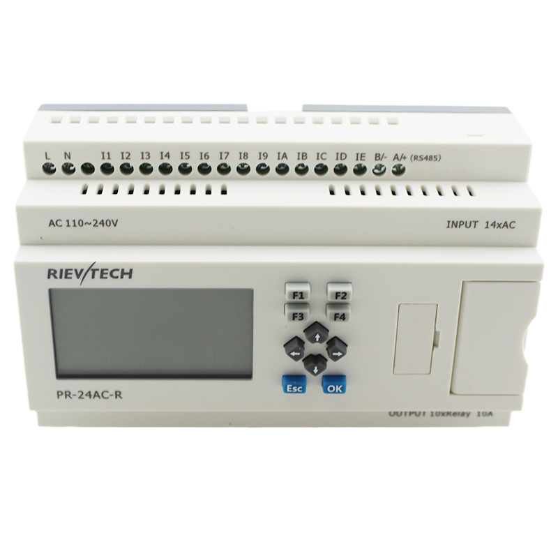 Micro PLC Rievtech Programmable relay PR24ACR Small Relay with Expandable Mini PLC , China