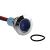 12mm waterproof blue LED stainless steel indicator light push button
