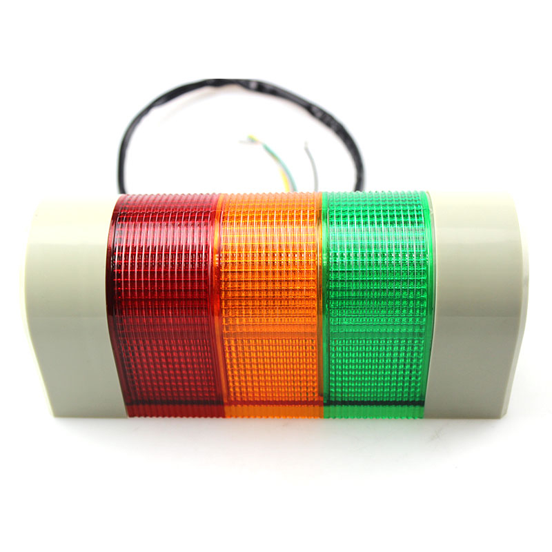 Semi-circular steady warning light 3 layer warning light with buzzer