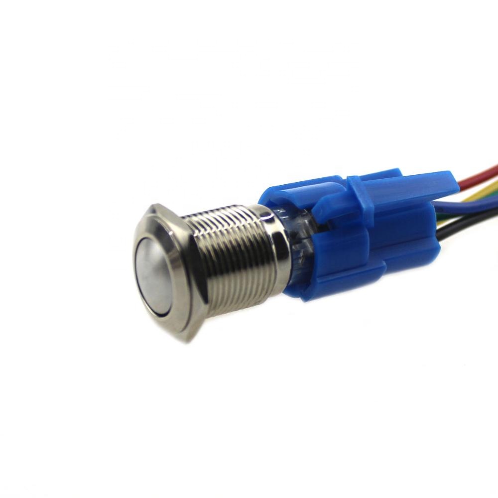 ABS16S-Q11 16mm ball head momentary metal push button switch