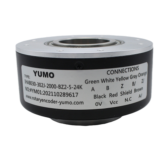 IHA8030-302J-2000-BZ2-5-24K Hollow shaft encoder line driver output 360 degree rotary encoder