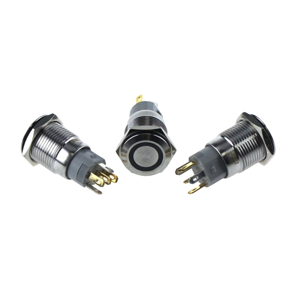 16mm ABS16s-P11Z-E ring LED IP67 Metal Push Button, China 16mm metal ...